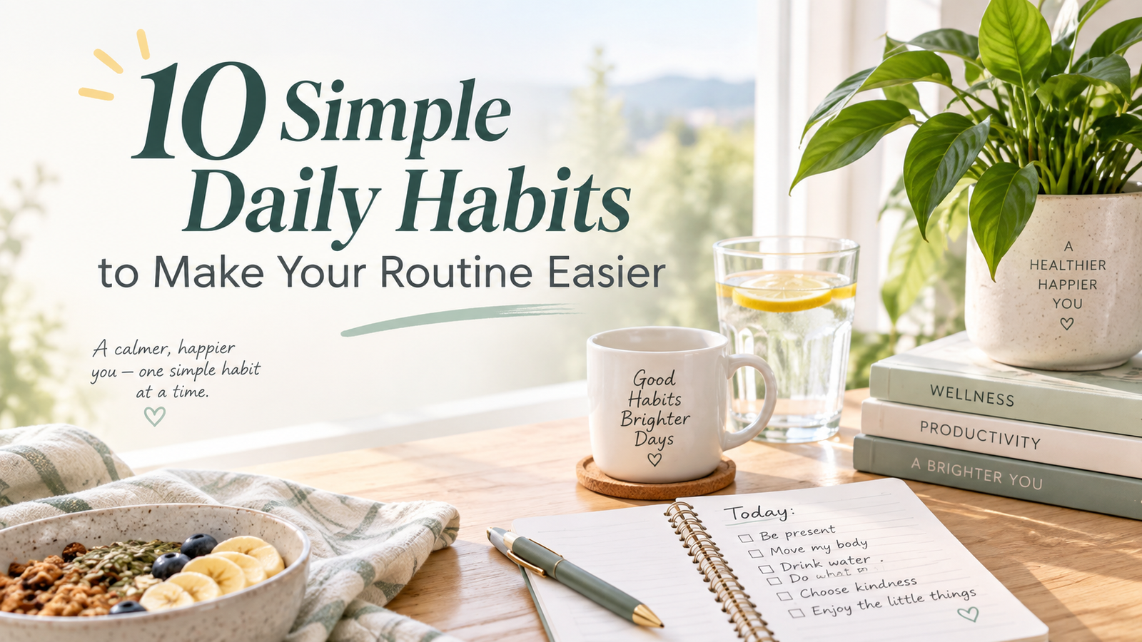 10 simple daily habits to make your routine easier