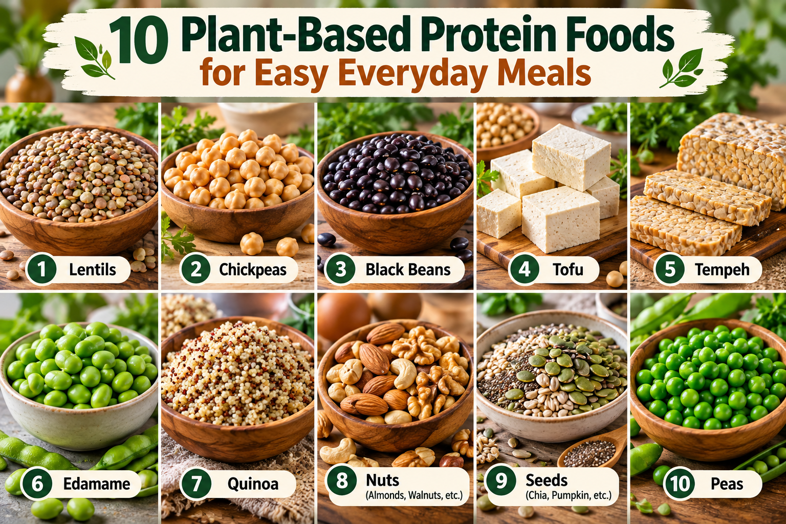 10 Plant-Based Protein Foods for Easy Everyday Meals