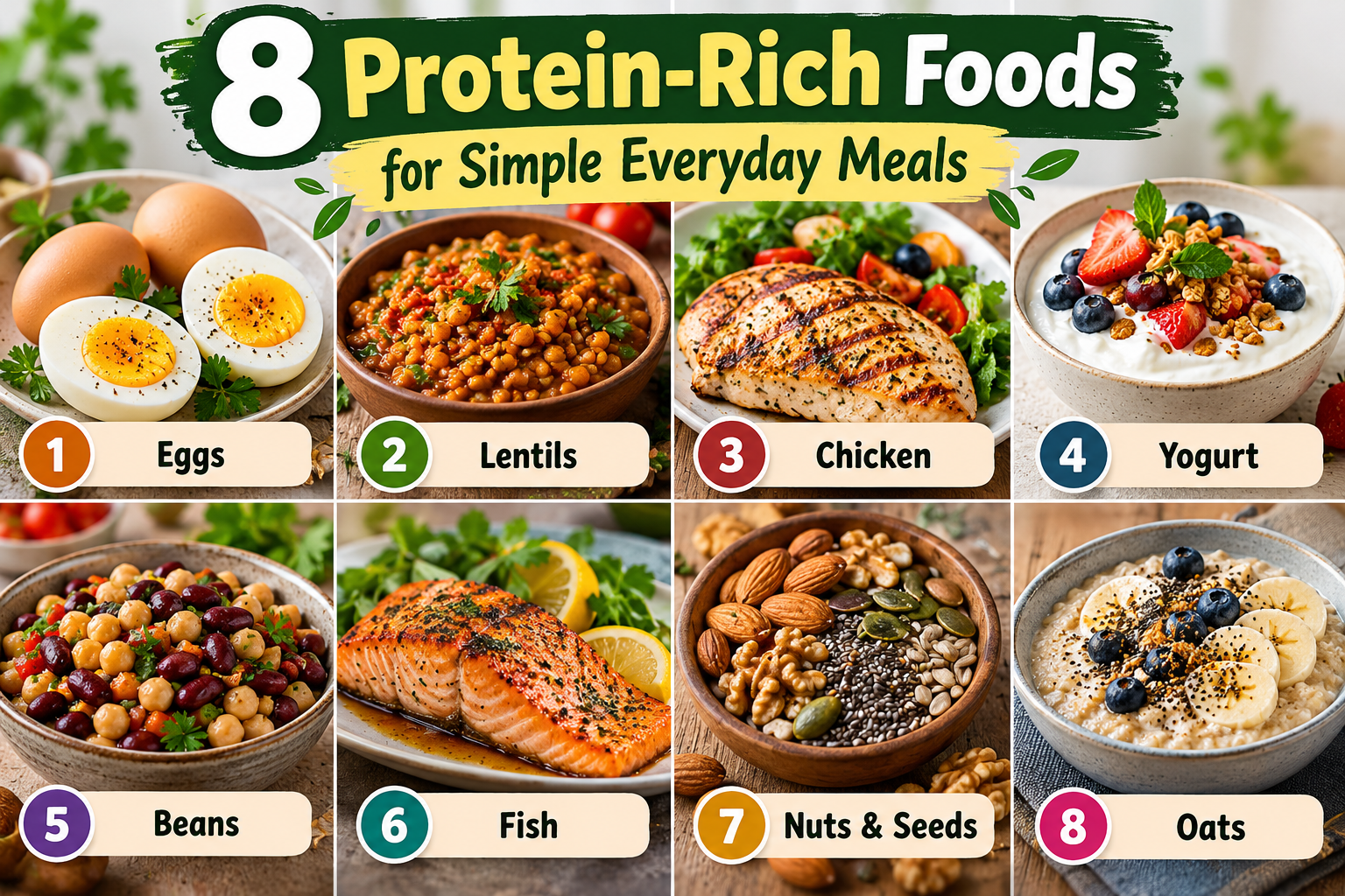 8 Protein-Rich Foods for Simple Everyday Meals